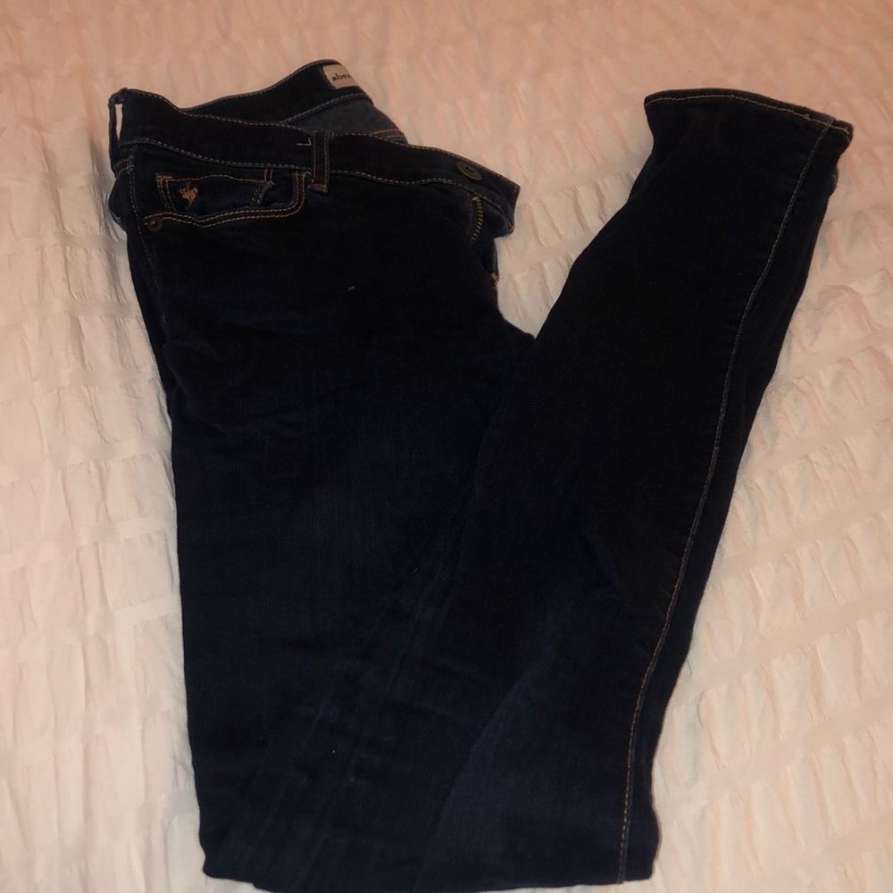 Dark blue jeans